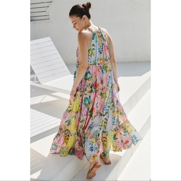 Anthropologie PQ Tiered Maxi Dress - Picture 3 of 11